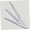 Baluue 6pcs Stainless Steel Double-sided Nail Files for Manicure and