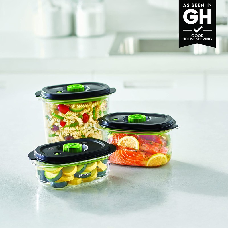 FoodSaver Preserve & Marinate Vacuum Containers, 10 Cup, BPA-Free, Dishwasher