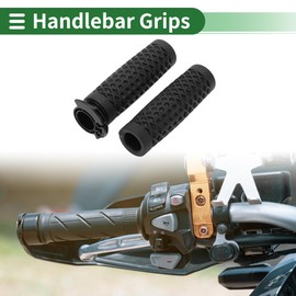 X AUTOHAUX 7/8" 22mm 15/16" 24mm Motorcycle Hand Grips Cover Kit Non Slip TPU Handlebar Cover for Motorcycle Scooter Bicycle ATV Black 1 Set