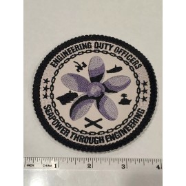 Engineering Duty Officer (EDO) U.S. Navy Patch - Monochrome