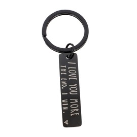 Ipetboom Couple Keyring Decorative Key Chain Fashion Pendant Keyring Key Hanging Decor for Bag Accessory