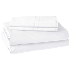 Pointehaven 620 Thread Count Long Staple Cotton Deep Pocket Oversized Sheet Set, Queen, White