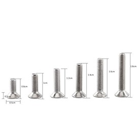 Tornillos de cabeza hexagonal M3 304 acero inoxidable 300 piezas con tuercas y arandelas surtido