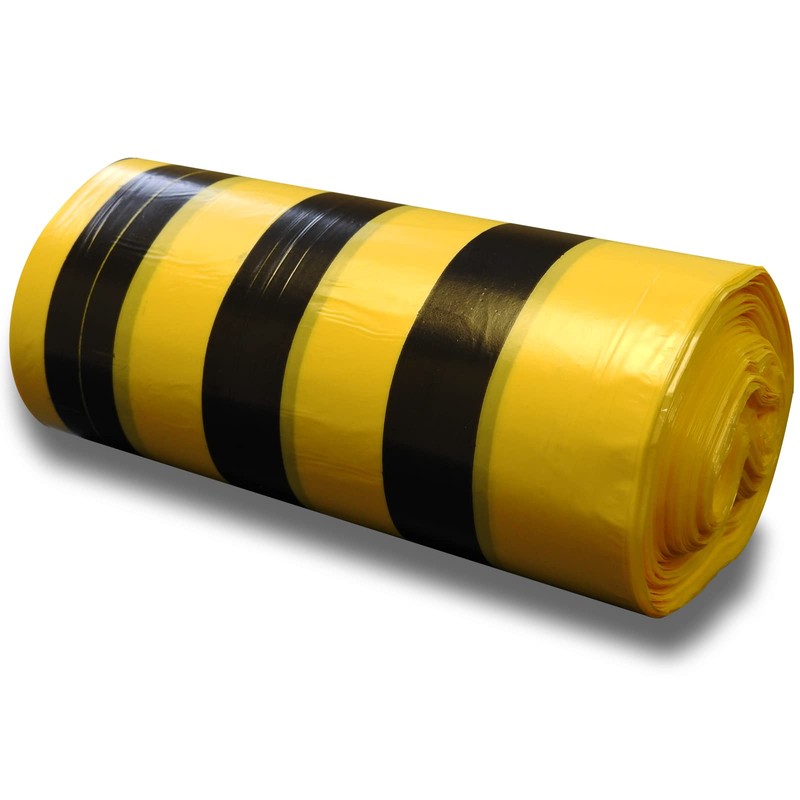RE-GEN Biohazard Clinical Waste Disposal Tiger Stripe Sacks Bags (1