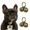 Flasidu Copper Pet Collar Bells, 4 PCS 0.67 Inch Alloy