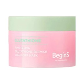 Jeongsaemmul [Vital glow/heating steam pack] Begins by Jeong Saem Mool Pink Guava Glutathione Trace Wash-Off Pack 90g / [생기결광/온열스팀팩] 비긴스 바이 정샘물 핑크 구아바 글루타치온 흔적 워시오프 팩 90g