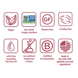 Desert Essence Tea Tree Oil Mouthwash, Spearmint, 16 fl oz - Alcohol Free, Sugar Free, Gluten Free, Vegan, Cruelty Free, Non-GMO - Aloe, Vitamin C & Spearmint Essential Oil - Healthy Teeth & Gums