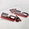 AMP Ruby Red Howling Coyote 5.0 Fender Emblems Fits 15-24
