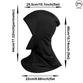 BISMAADH Ready To Wear Hijab for Women, Muslim Instant,Soft Jersey Scarf, Islamic Clothes, Long Hijabs, Abaya, Maroon, Free Size