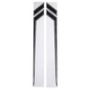 2pcs Car Side Door Sticker Waterproof Universal Sports Racing Style
