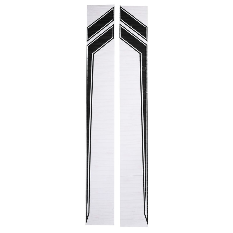 2pcs Car Side Door Sticker Waterproof Universal Sports Racing Style