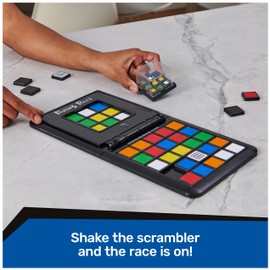 Rubik's Race, Ace Edition Classic Fast-Paced Puzzle Strategy Sequence Two Player Board Game, for Kids & Adults Ages 8 and up