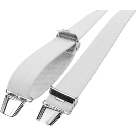 Harrys-Collection Men's Braces 4 Extra Strong Clips Single Colour -