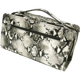 Berkut Double Zipper, Second Bag, Clutch Bag, Handbag, Formal, python white