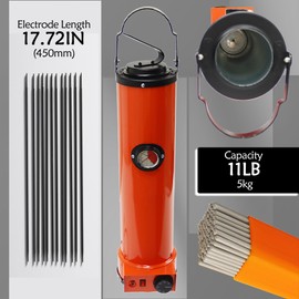 Maisutseb Portable Welding Rod Oven,11LB Stick Welding Electrode Storage Oven Electrodes,Welding Rod Holder for 17.72" (450mm) Electrodes,Welder Rod Storage Oven