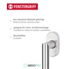 Gedotec Window Handle, Pack of 5, Stainless Steel, Window Olive
