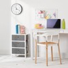 mDesign Plastic Stackable Home Office Storage Organizer Box with Hinge