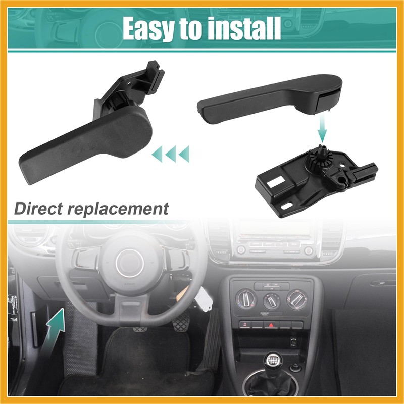 Partuto 1 Set Hood Latch Release Handle Bracket Assembly 1KD823633A