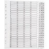 Q-Connect 1-75 Index Multi-Punched Reinforced Board Clear Tab A4 White