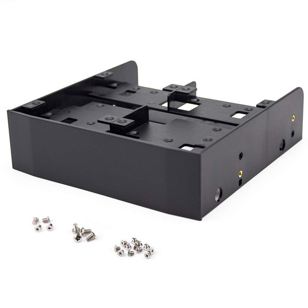 2.5 3.5 HDD SSD to 5.25 Floppy Drive Bay Computer