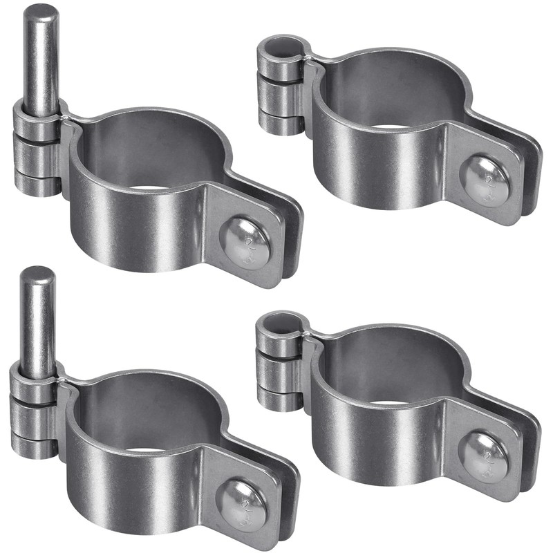 Insaga 1-3/8'' Chain Link Fence Gate Post Hinge Kit, Thick