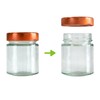 GPK4ALL 5oz Glass Jar with Metal Lids, Pack of 12