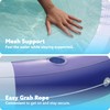 SLOOSH Inflatable Pool Lounger Float with Mesh, 80" x 80"
