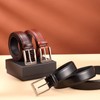 XOUXOU Men's Casual Leather Jeans Belts Classic Work Business Dress