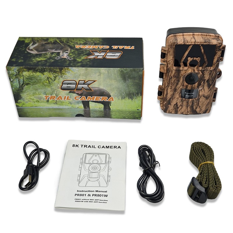Wildlife Camera 8K Video 60MP Image Water Resistant Trail Cam