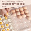 77L Deviled Egg Containers with Lid, (Set of 2), Plastic