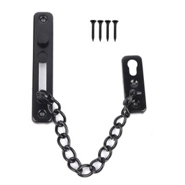 Door Chain Lock Security Lock Latch Guard Chain Stainless Steel Anti-Theft Steel Door Security with Screws for Home Hotel Interior Doors (#1)