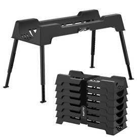 RV Sewer Hose Support, 15FT Heavy-Duty Camper Waste Hose Holder with 7 Foldable Sections, Adjustable & Stable Waste Drainage Support with Strap, Stackable & Weather-Resistant