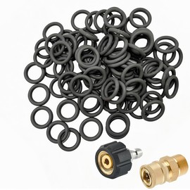 3/8" Pressure Washer O-Ring Replacement Set,M22 Quick Connect Fittings, Red and Grey, 50 Pack 3/8''（Grey）