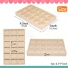 MINIBIGBOX 144 Grid Earring Organizer 8 Pack Jewelry Trays Stackable