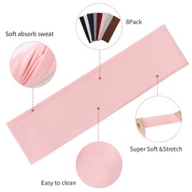 Fishinsea Sport Headbands for Women, Elastic Soft Fabric Non-Slip Hair Bands Hair Warp for Daily Workout Yoga Running Sports