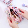 ZMZZ Cute makeup bag, transparent portable makeup bag, waterproof toiletries