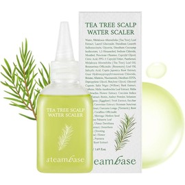 Tea Tree Scalp Water Scaler Miniature Travel Size Scalp Treatment Natural BHA & Tea Tree Oil Remove Hair Odor & Scalp Buildup Water Type Hypoallergenic Scalp Exfoliator, 1.69 fl oz
