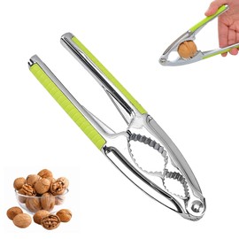Nutcracker, walnuts, multifunctional nut cracker, nut cracker with non-slip handle, walnuts nut opener, kitchen appliances for pecan walnut almonds, hazelnuts, pistachios, walnut opener tool (green)