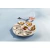 Mud Pie Oyster Server Set; server 10 1/2" dia |