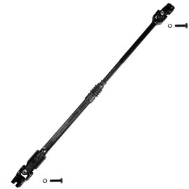 Jeep Wrangler Intermediate Steering Shaft Assembly w/Coupler Rag Universal U-Joint(s) Fits 1987-1995 Jeep Wrangler w/Power Steering 52007017