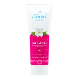 Crema Depiladora Piel Sensible Sheló Navel250 Ml 2 Piezas