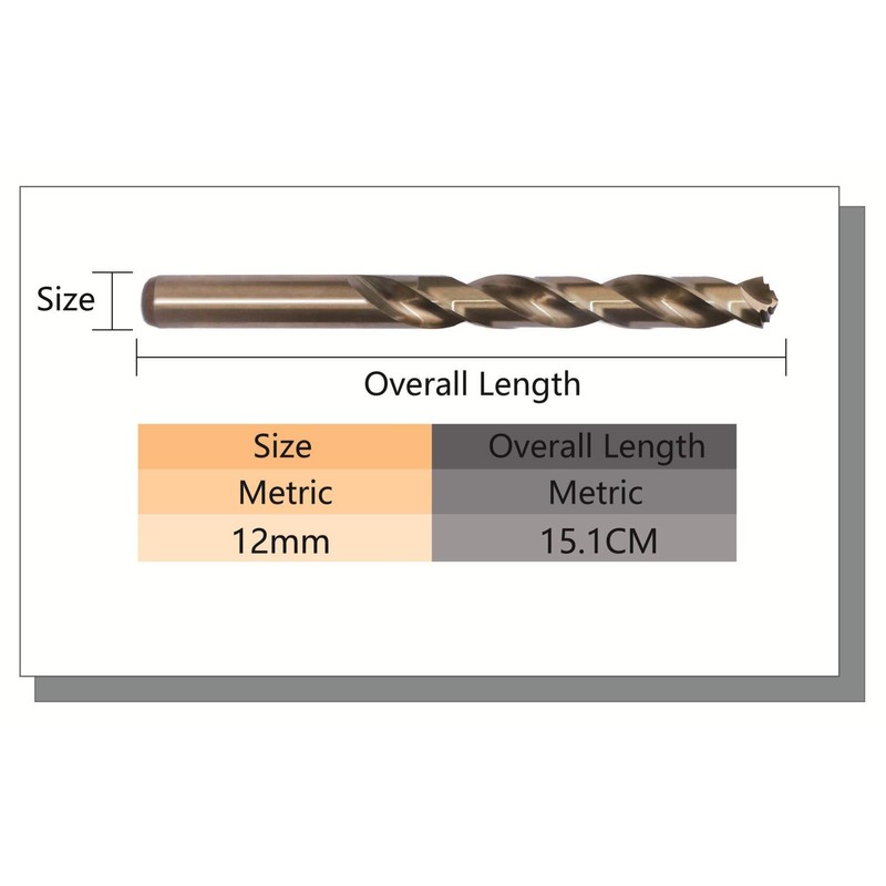 STROTON M42 8% Cobalt Drill Bit (12 mm x 2