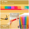 13 Pocket Expanding File Folder Accordian File Organizer, A4 Letter