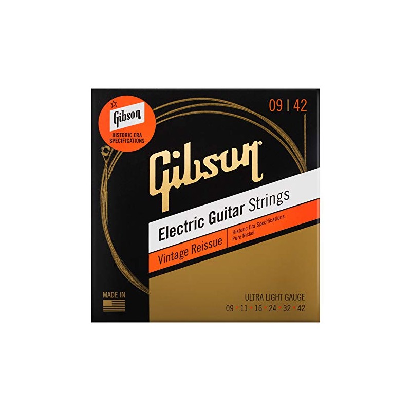 GIBSON SEG-HVR9 Vintage Reissue Ultra-Light Electric Guitar Strings