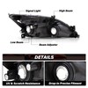 BRYGHT Headlight Assembly Set Replacement for 2003-2007 Honda Accord (Chrome