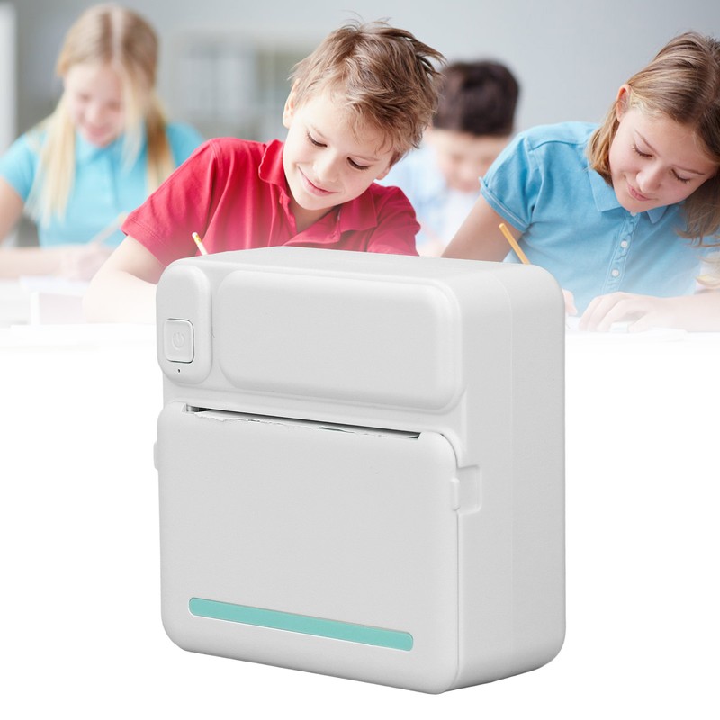 Mini Thermal Printer HD Print 200dpi Resolution Inkless Rechargeable Portable