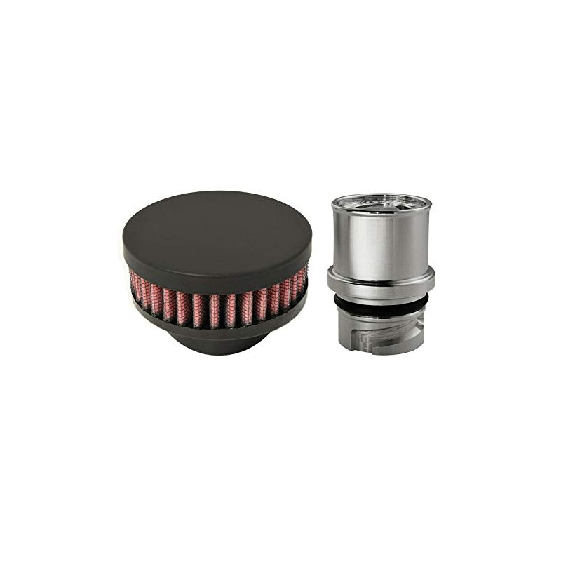 CFM Performance Baffled Billet Valve Cover Breather compatible with 2014-2016