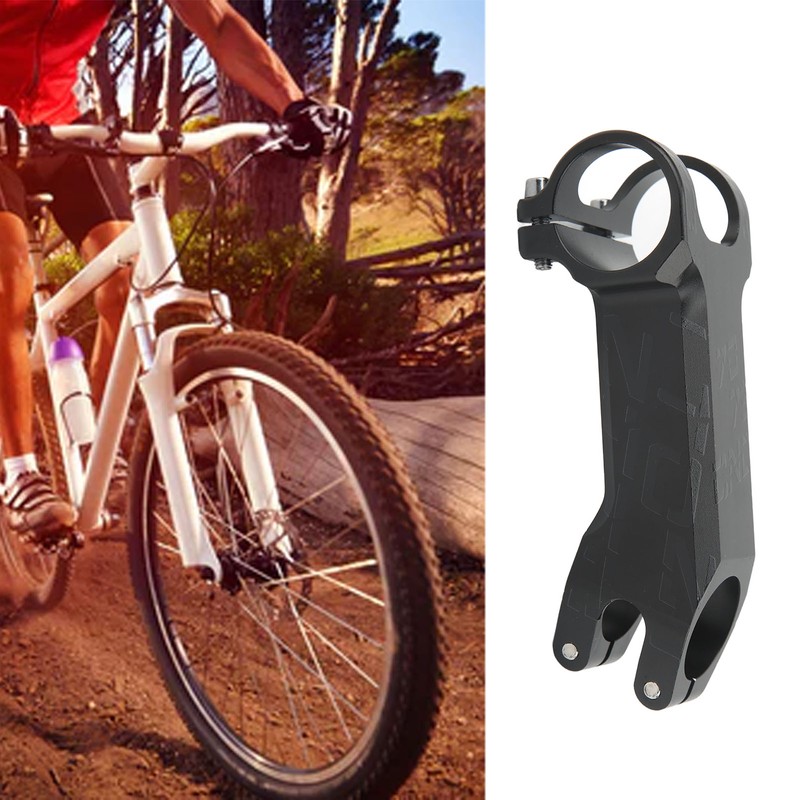 Bike Stem Aluminium Alloy Black Mountain Bike Handlebar Riser Negative