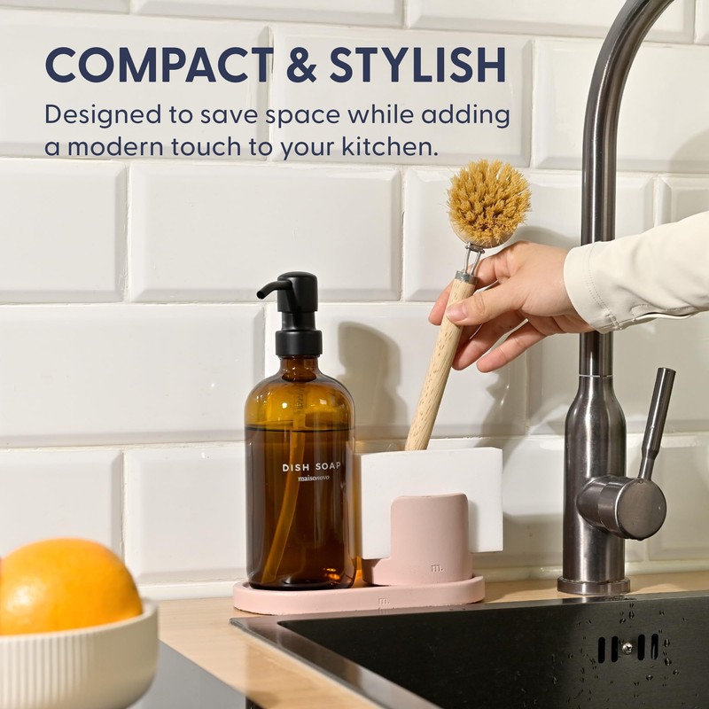 MaisoNovo Stone Sink Sponge Holder - Kitchen Sponge Holder for