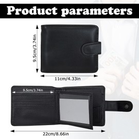 WisePoint Men's Wallets, PU Leather Card Wallet, Credit Card Holder for Men, Multifunctional Card Holder with Multiple Slots for Business, Shopping, brown, Minimalist